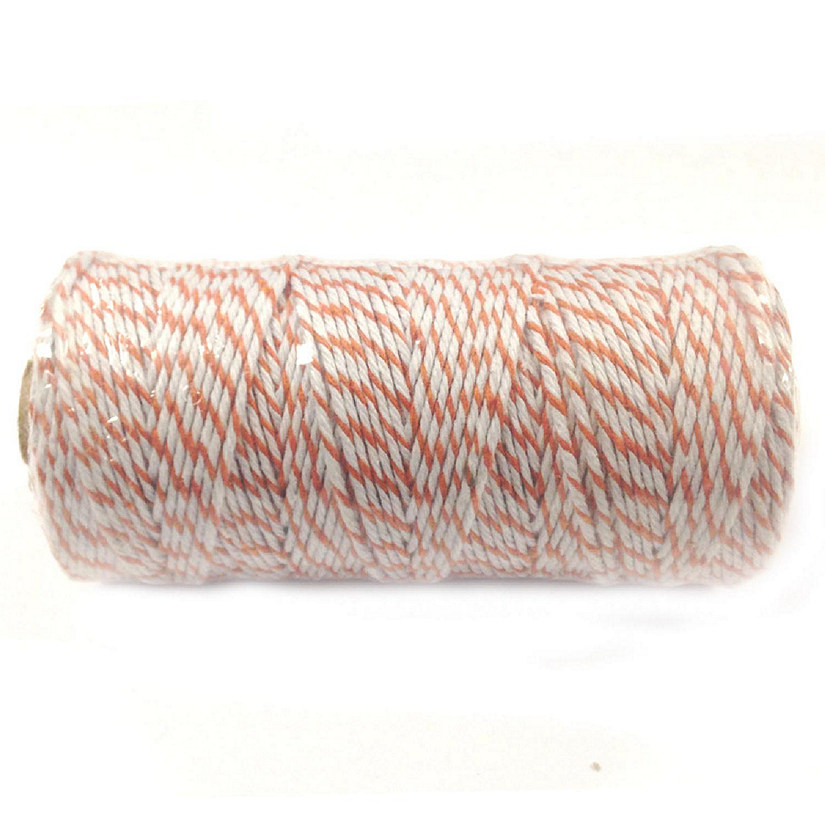 Wrapables Cotton Baker's Twine 12ply 110 Yard, for Gift Wrapping, Party Decor, and Arts and Crafts - Orange Image