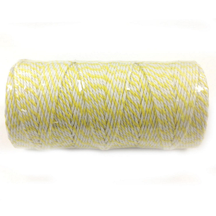 Wrapables Cotton Baker's Twine 12ply 110 Yard, for Gift Wrapping, Party Decor, and Arts and Crafts - Yellow Image