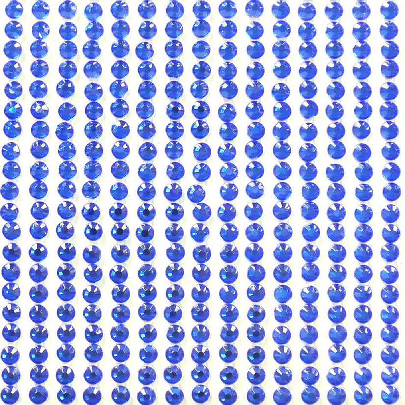 Wrapables Crystal Diamond Sticker Adhesive Rhinestones, 846 pieces / Dark Blue Image