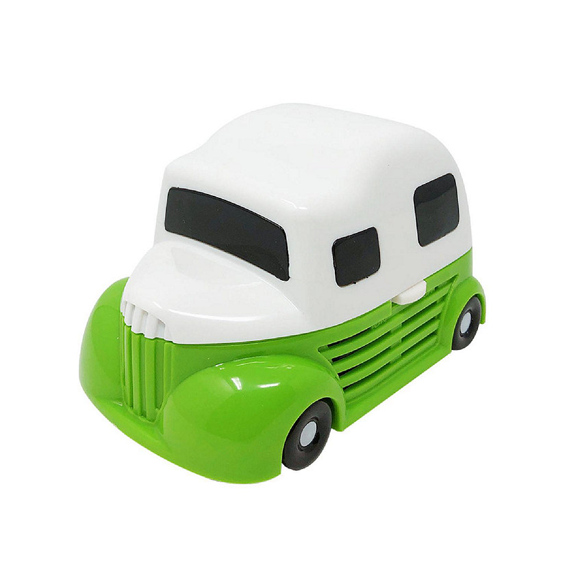 Wrapables Cute Portable Mini Vacuum Cleaner for Home and Office, Green Truck Image