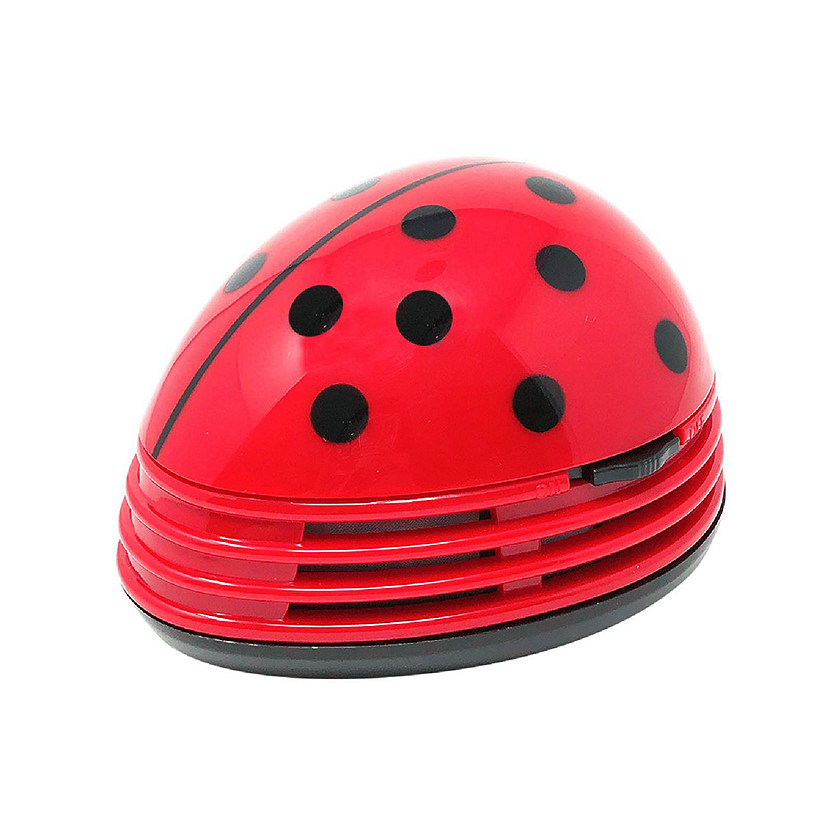 Wrapables Cute Portable Mini Vacuum Cleaner for Home and Office, Ladybug Image