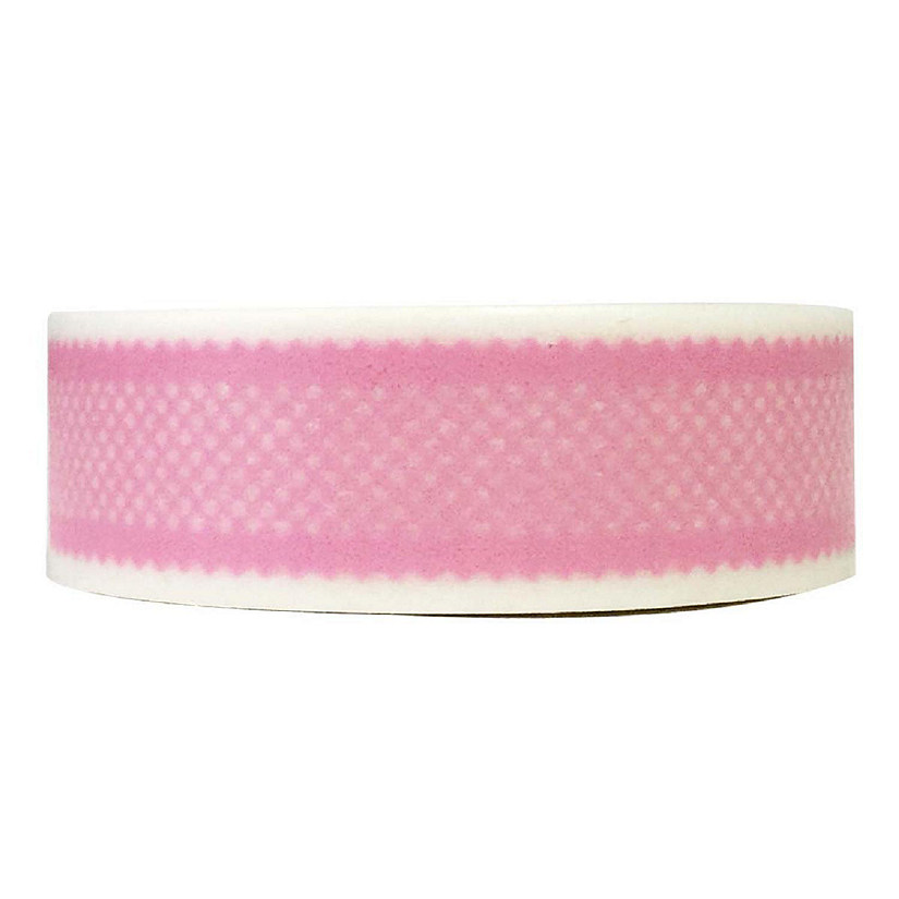 Wrapables Decorative Washi Masking Tape, Light Pink Ribbon Image