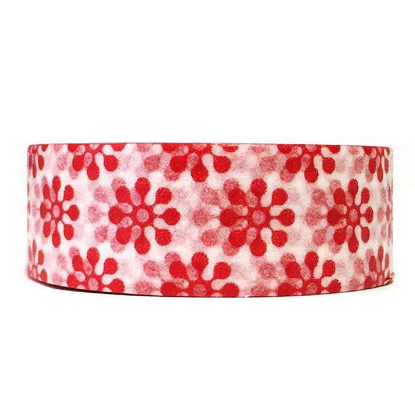 Wrapables Decorative Washi Masking Tape, Red Space Jellies Image