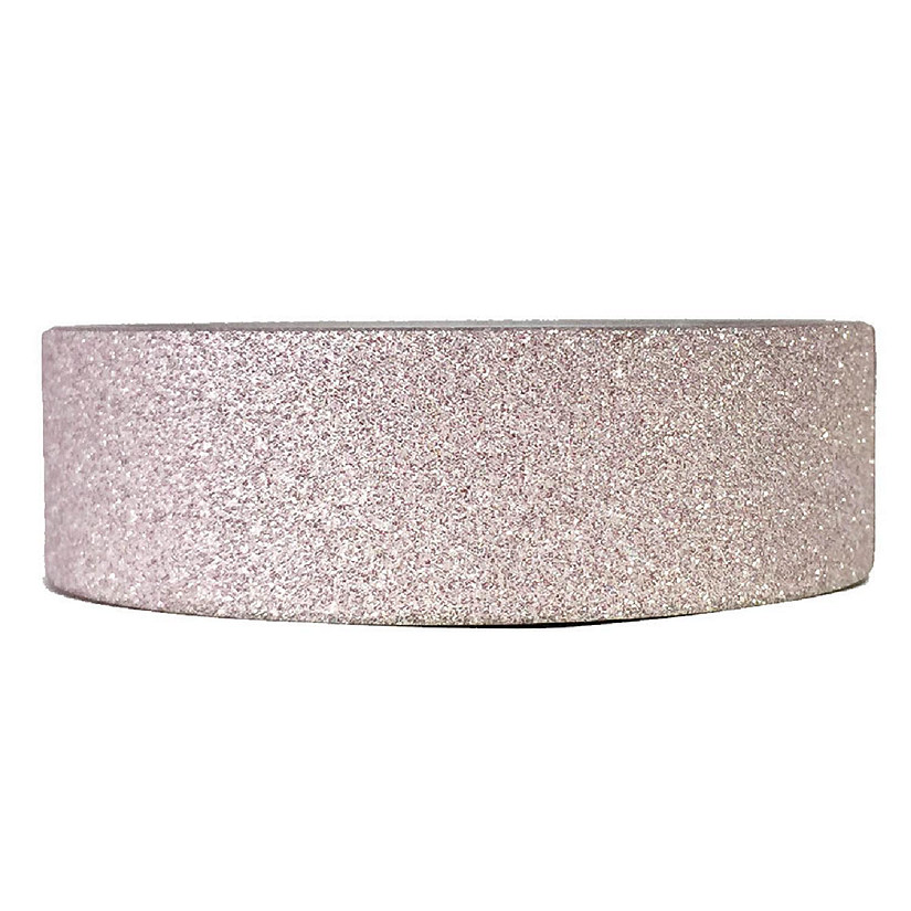 Wrapables Decorative Washi Masking Tape, Rose Glitter Image