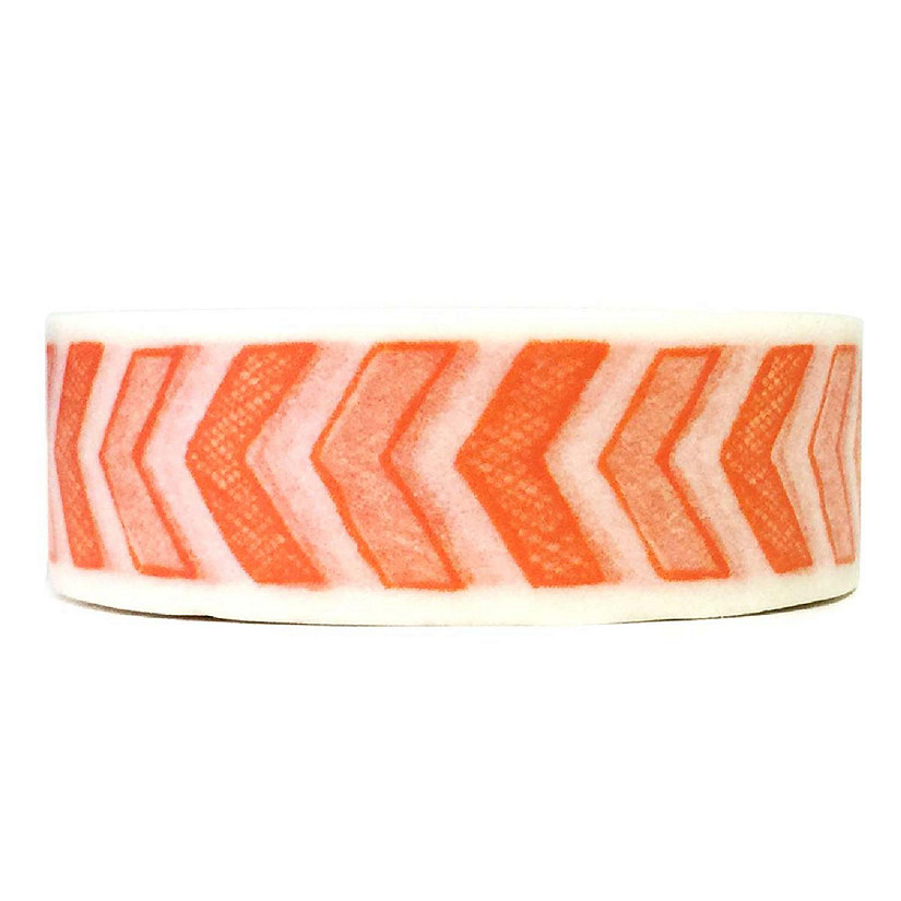 Wrapables Decorative Washi Masking Tape, This Way Orange Image