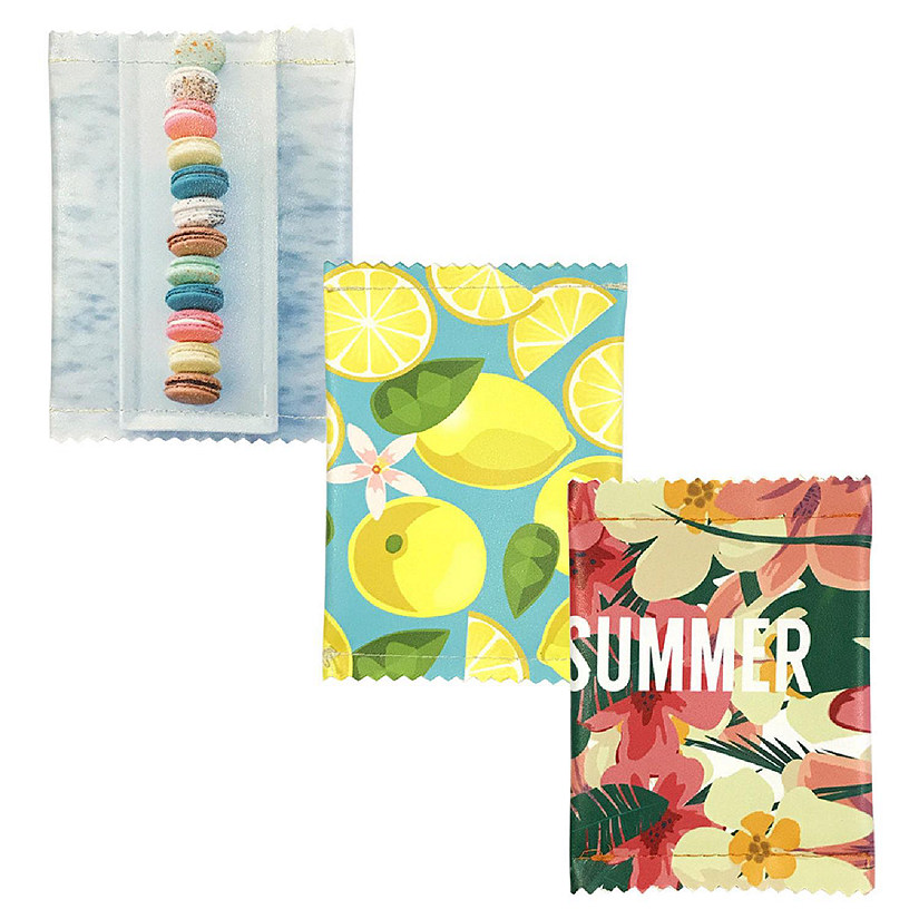 Wrapables Fun Foods Coin Pouch Mini Wallet (Set of 3), Summer Fun Image