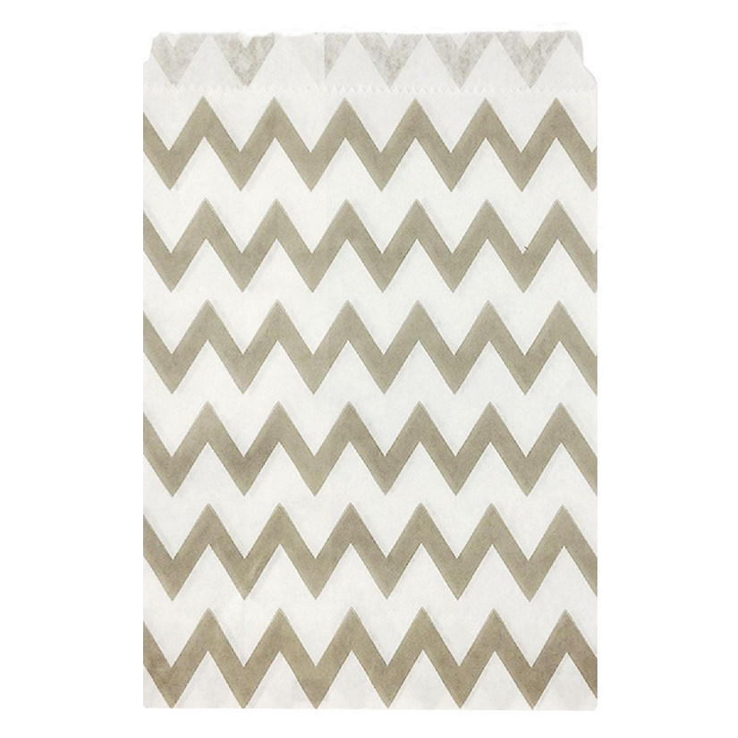 Wrapables Grey Chevron Favor Bags (set of 25) Image