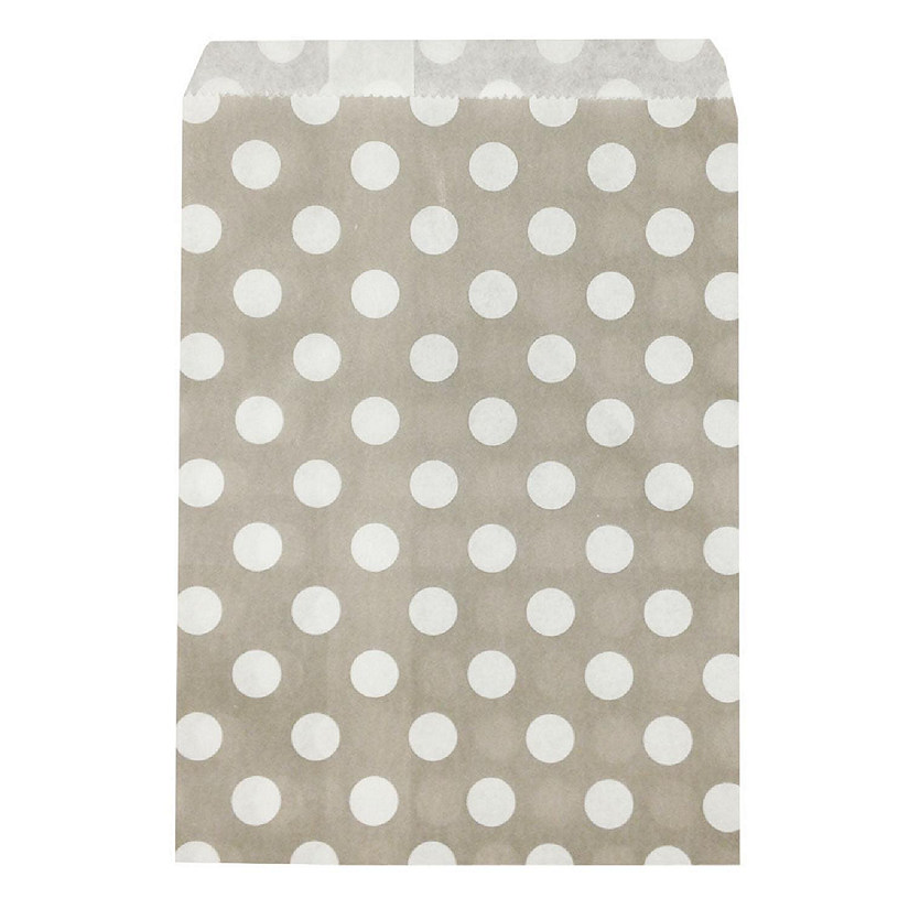 Wrapables Grey Polka Dot Favor Bags (Set of 25) Image
