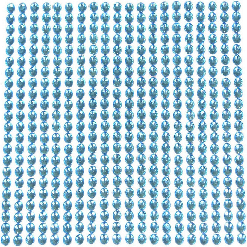 Wrapables Light Blue Crystal Diamond Sticker 4mm Adhesive Rhinestones, 846 pieces Image
