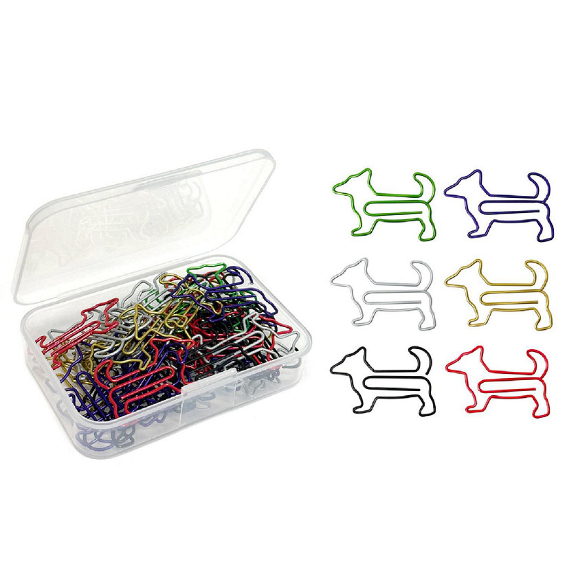 Wrapables Paper Clips (Set of 50), Dogs Image