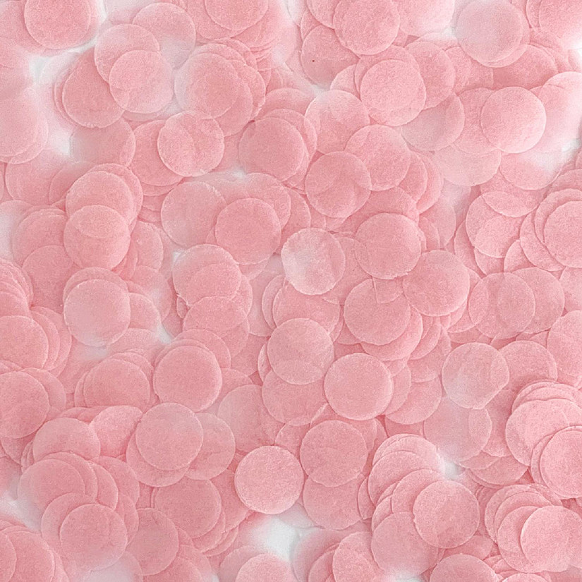Wrapables Pink 0.5" Round Tissue Paper Confetti Image