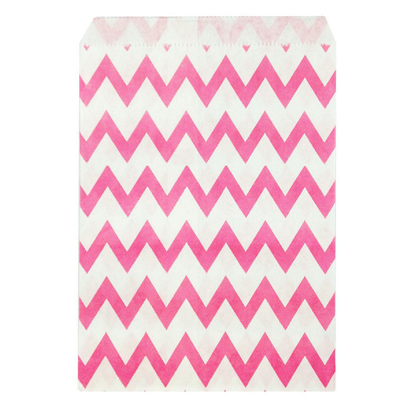 Wrapables Pink Chevron Favor Bags (set of 25) Image