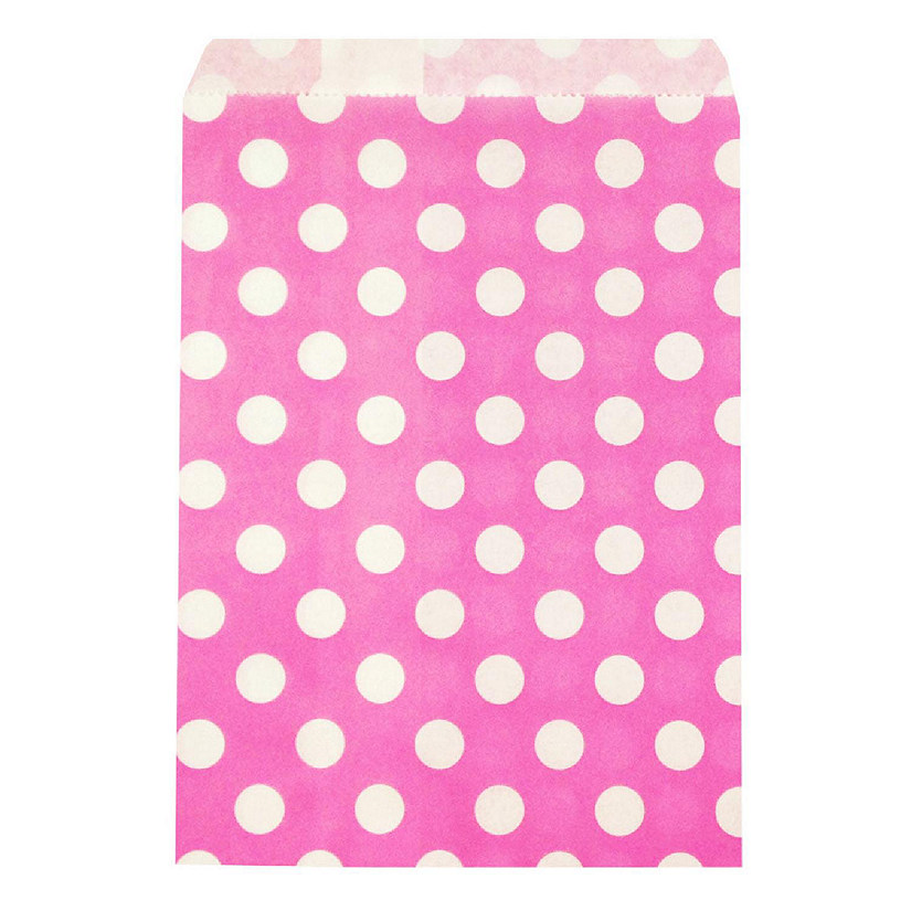 Wrapables Pink Polka Dot Favor Bags (Set of 25) Image