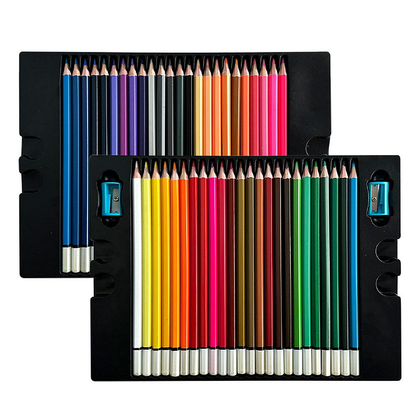 Wrapables Premium Colored Pencils for Artists, Soft Core Oil Based Pencils, 48 Count Image