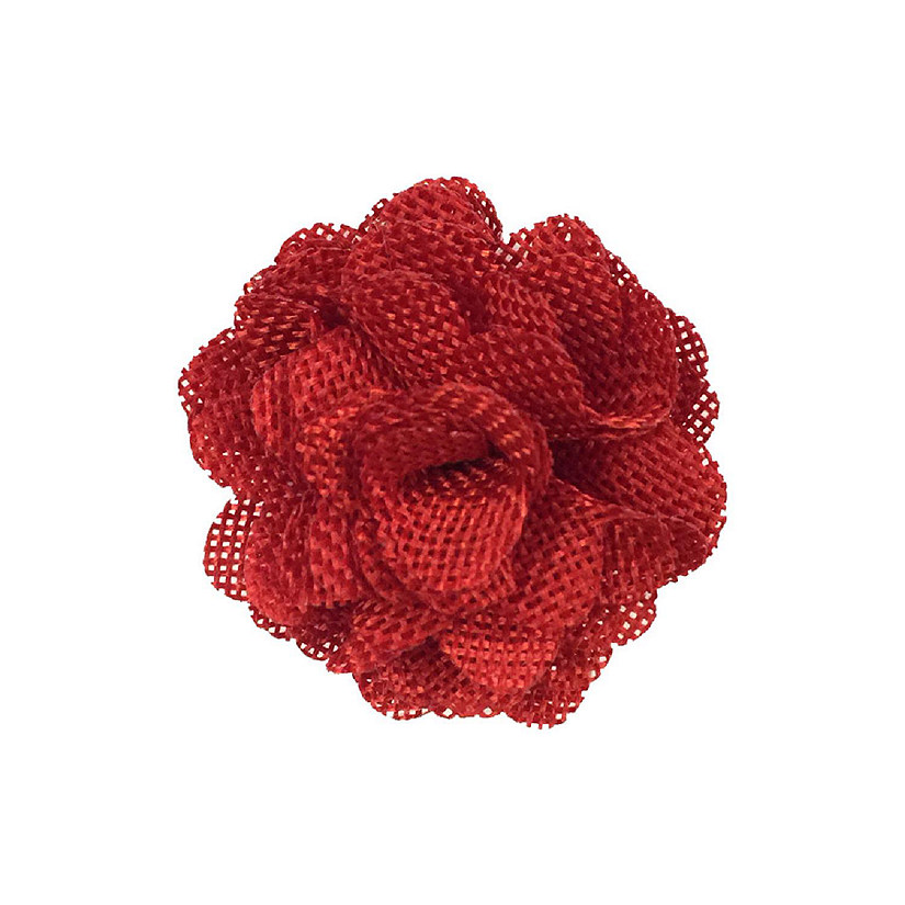 Wrapables Red Burlap Flower Embellishment Burlap Roses (20pcs) Image