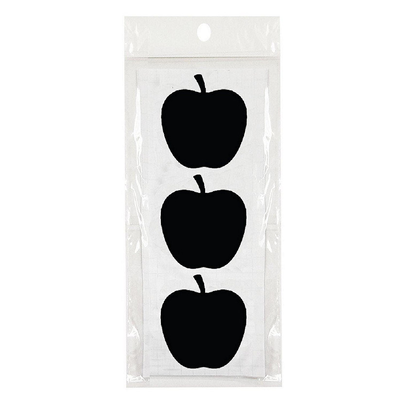 Wrapables Set of 30 Chalkboard Labels / Chalkboard Stickers, 2.2" x 2" Apple Image