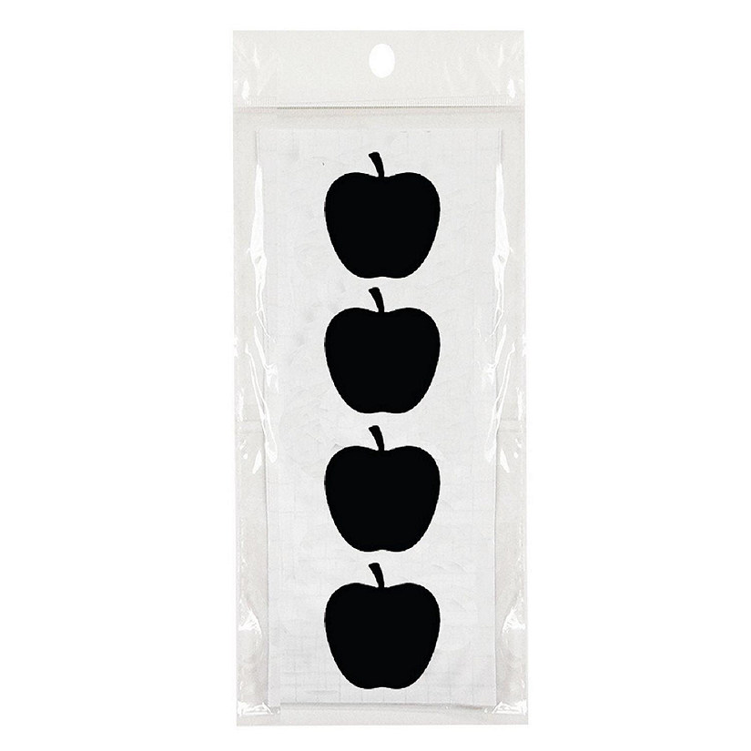 Wrapables Set of 32 Chalkboard Labels / Chalkboard Stickers, 1.6" x 1.5" Apple Image