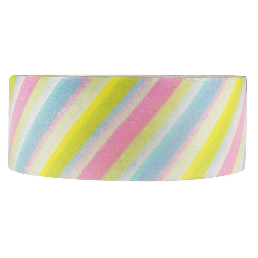 Wrapables Striped Washi Masking Tape, Popsicle Stripes Image