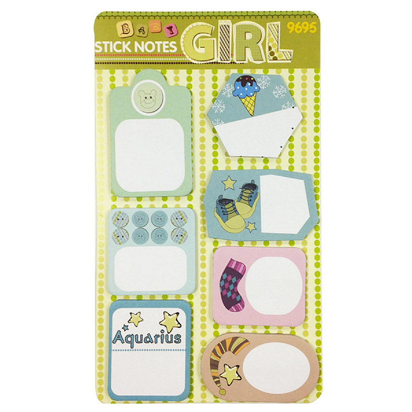 Wrapables Trendy Sticky Notes, Aquarius Image
