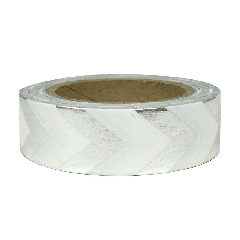 Wrapables Washi Tapes Decorative Masking Tapes, Silver Dart Image