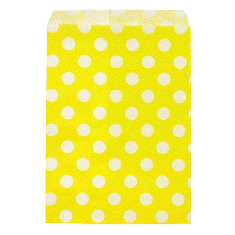 Wrapables Yellow Polka Dot Favor Bags (Set of 25) Image
