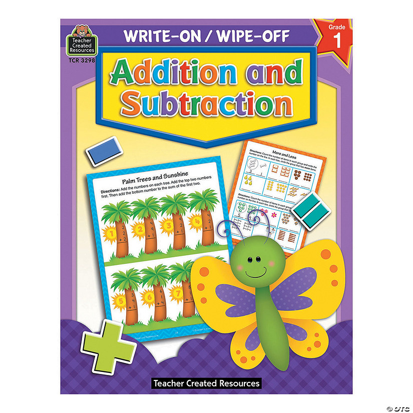 Write On, Wipe Off Addition and Subtraction Book Image