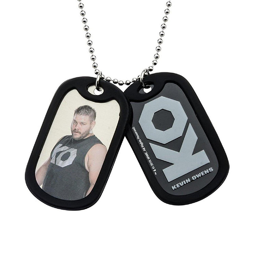 WWE Kevin Owens Stainless Steel 24" Double Dog Tags Image