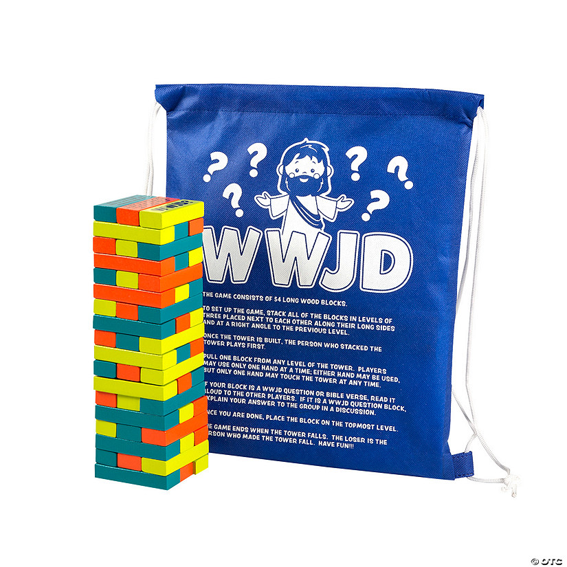 WWJD Situation Tower Block Game - 55 Pc. Image
