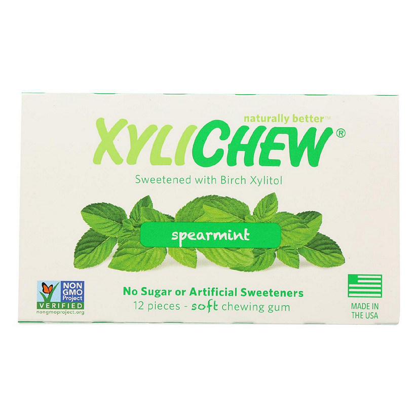 Xylichew Gum - Spearmint - Counter Display - 12 Pieces - 1 Case Image