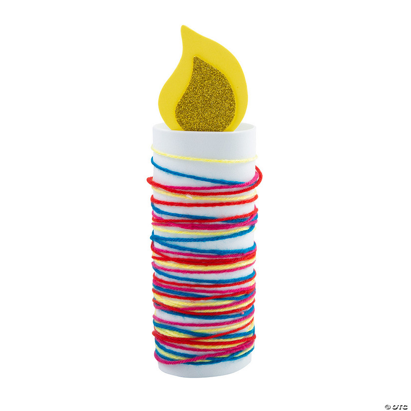 Yarn-Wrapped Candle Craft Kit - Makes 9 Image
