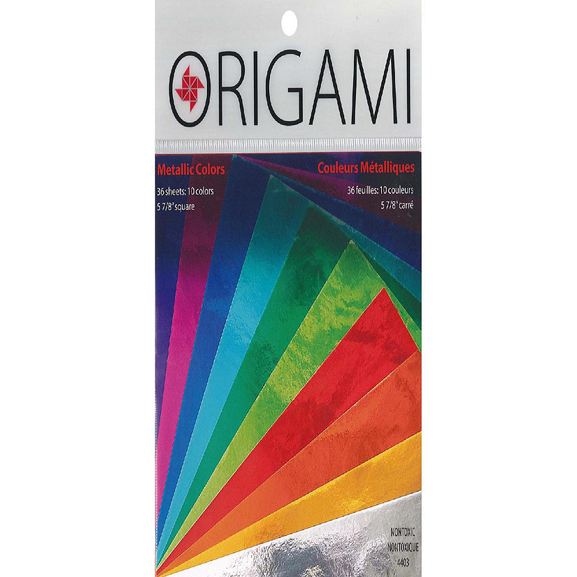 Yasutomo Metallic Origami Paper, 5.875" Square, Assorted Image