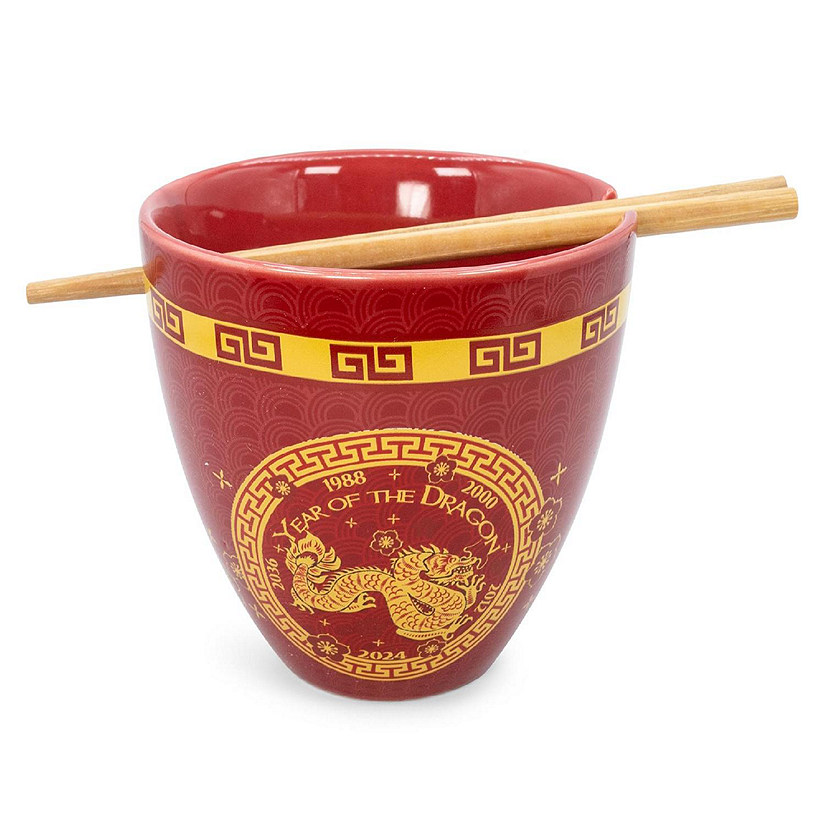 Year Of The Dragon Chinese Zodiac 16-Ounce Ramen Bowl and Chopstick Set Image