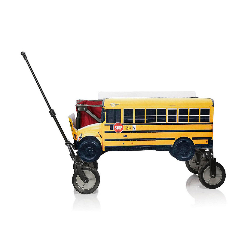 Yellow School Bus Wagon Cover Halloween Accessory Image