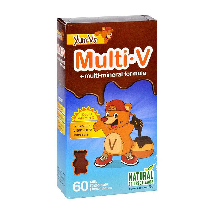 Yum V's Multi-V plus Multi-Mineral Formula Milk Chocolate - 60 Bears Image