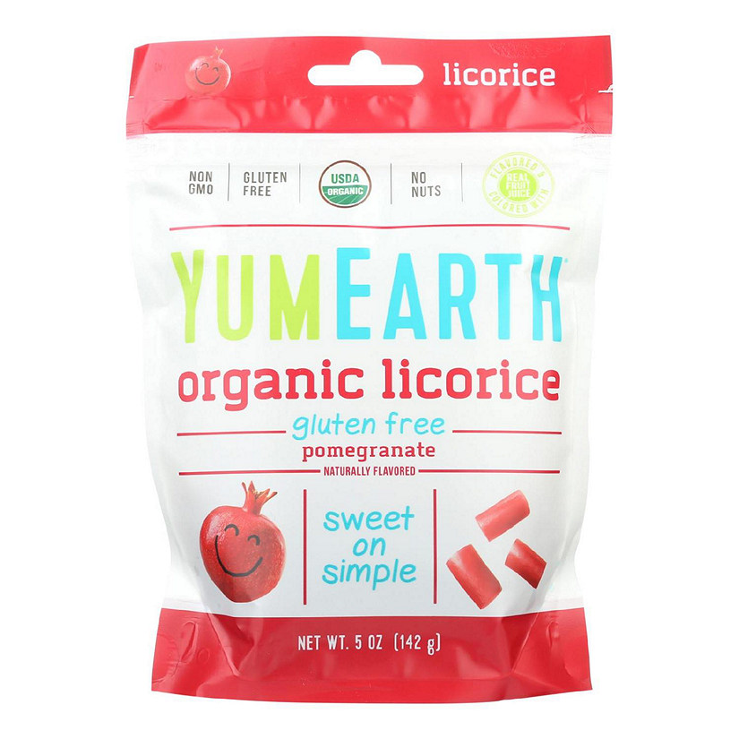 Yumearth Organics Soft Eating, Pomegranate Licorice 5 oz, Pack of 12 Image