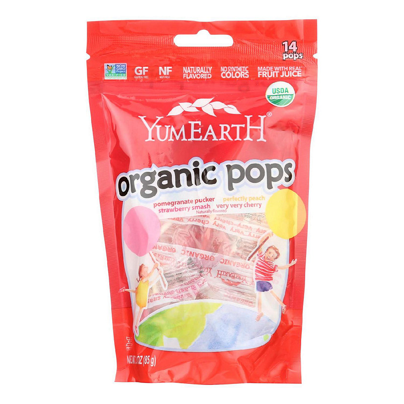 Yummy Earth Organic Lollipops Assorted Flavors, 3 oz, Pack of 6 Image