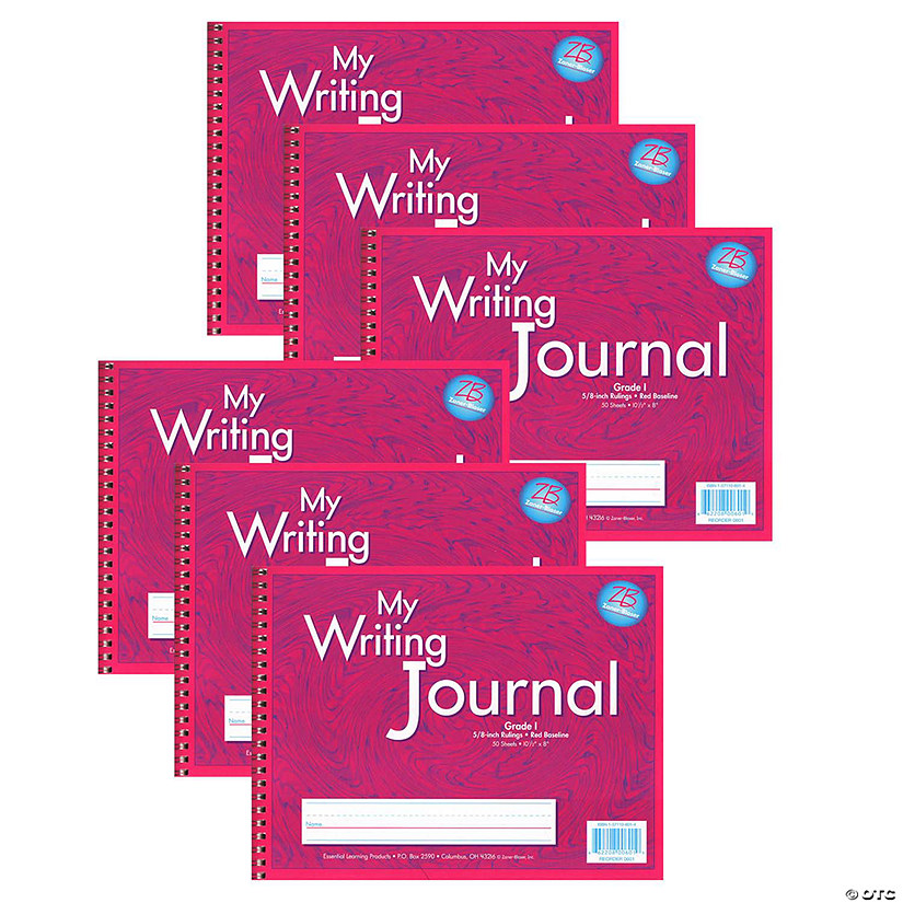 Zaner-Bloser My Writing, Journal, Grade 1, Pink, Pack of 6 Image