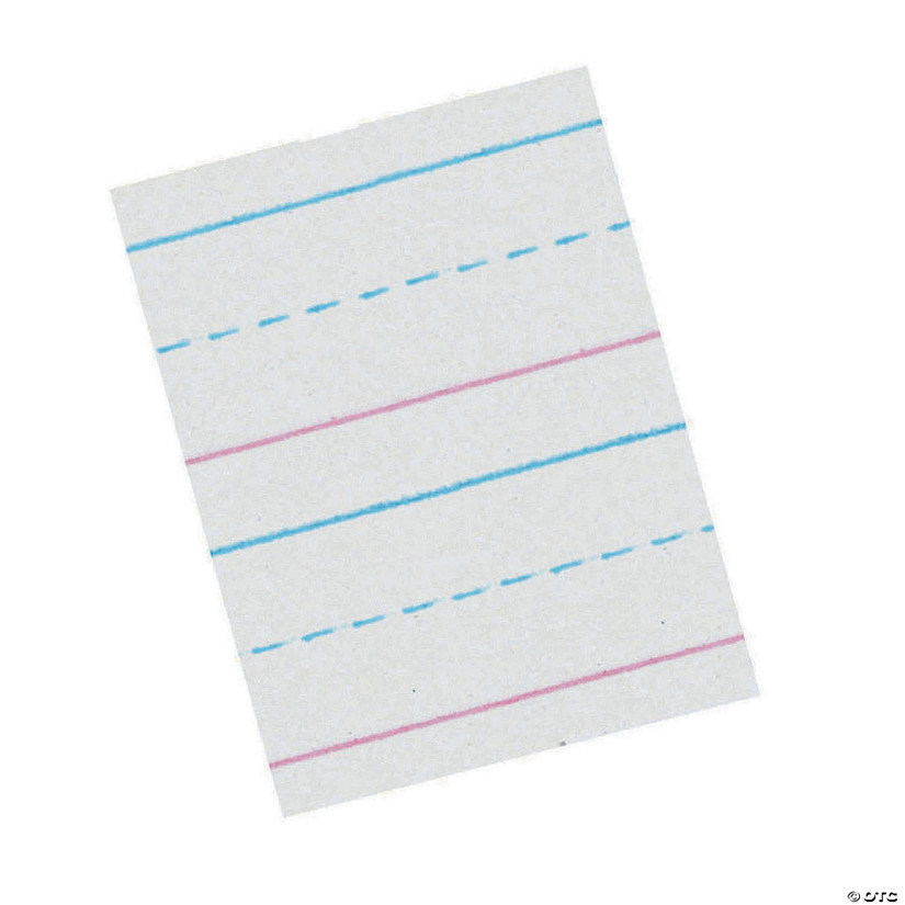 Zaner-Bloser&#8482; Sulphite Handwriting Paper, Dotted Midline, Grade 1, 5/8" x 5/16" x 5/16" Ruled Long, 10-1/2" x 8", 500 Sheets Image