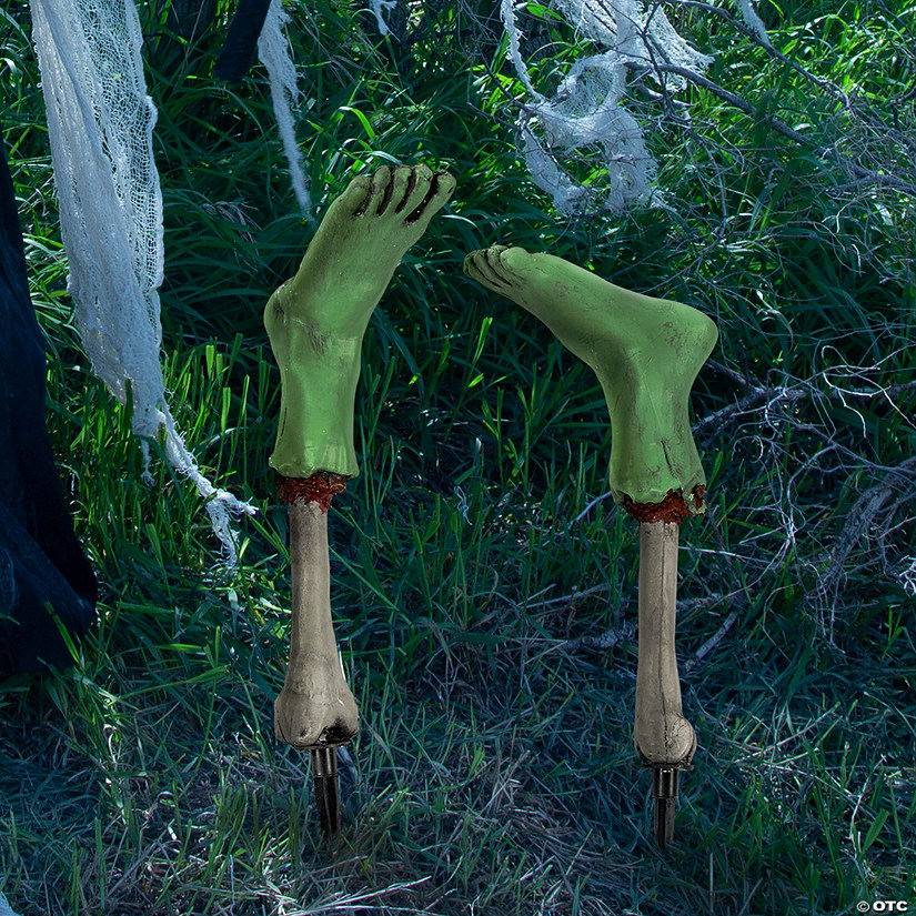 Zombie Feet Yard Stakes Halloween Decorations - 2 Pc. Image