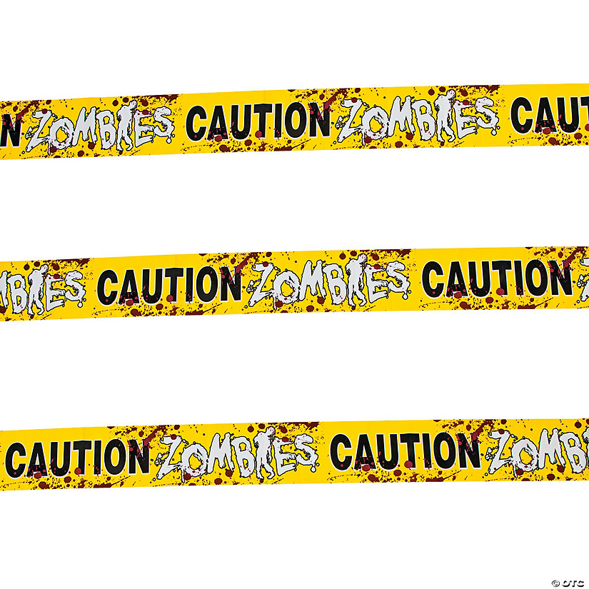 Zombies Caution Party Tape Image