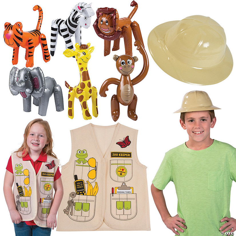Zookeeper Dress-Up Kit with Animals for 12 Image