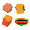 1" - 1 1/2" Snack Attack Food Style Scented Erasers - 36 Pc. Image 1