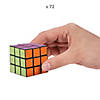 1 1/2" Bulk 72 Pc. Mini Bright Multicolor Plastic Puzzle Cubes Image 1