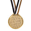 1 1/2" &#8220;Shoot For the Stars&#8221; Gold Molded Plastic Award Medals - 12 Pc. Image 1