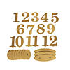 1 - 12 Gold Glitter Table Numbers - 12 Pc. Image 1