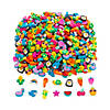 1/2" - 1" Bulk 500 Pc. Colorful Mini Rubber Eraser Assortment Image 1