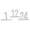 1 - 24 Silver Mirror Table Numbers Image 1