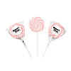 1 3/4" 14 oz. Pink & White Swirl Strawberry Lollipops - 24 Pc. Image 4