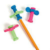 1 3/4" Bulk 48 Pc. Bright Colors Plastic Fidget Pencil Toppers  Image 1
