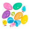 1 3/4" Chick-Filled Plastic Easter Eggs - 24 Pc. Image 1